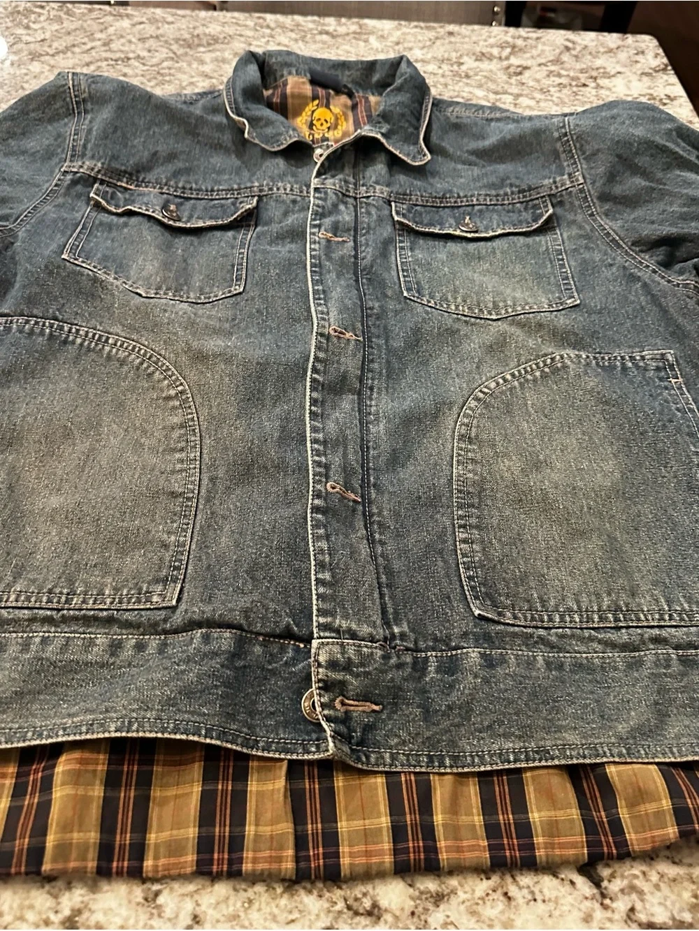 Men's Denim jacket Plugg brand size xl